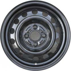 Toyota Corolla 1993-2002 powder coat black 14x5.5 steel wheels or rims. Hollander part number STL69313, OEM part number 426111A140.