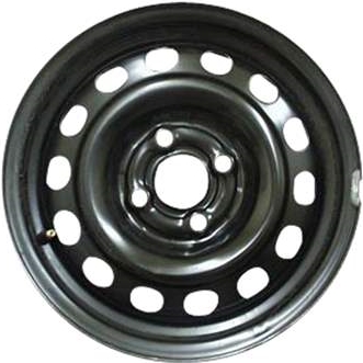 Acura Integra 1994-2001, Honda Insight 2000-2006 powder coat black 14x5.5 steel wheels or rims. Hollander part number STL71659, OEM part number 42700ST7N01, 42700ST7N02, 4250031.