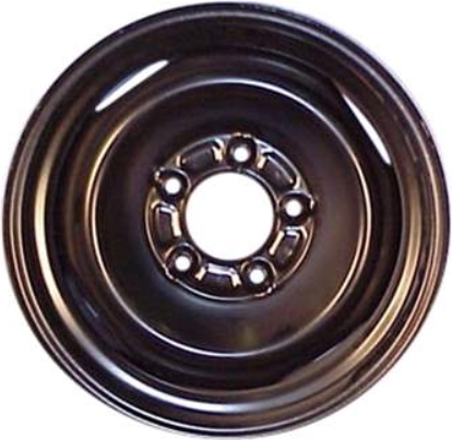 Buick Roadmaster 1991-1996, Cadillac Brougham 1991-1992, Fleetwood 1991-1992, Caprice 1994-1996, Impala 1994-1996 powder coat black 15x7 steel wheels or rims. Hollander part number STL8003, OEM part number 9591768.