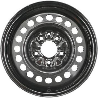 Buick Allure 2005, Century 1997-2005, LaCrosse 2005, LeSabre 1992-2005, Park Avenue 1991-1996, Regal 1997-2004 powder coat black 15x6 steel wheels or rims. Hollander part number, OEM part number 9592808.