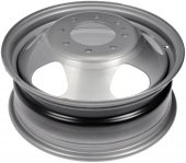 STL8076 Chevrolet Silverado, GMC Sierra 3500 DRW Wheel/Rim Silver #9596938
