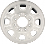 STL8096 Chevrolet Silverado, GMC Sierra 2500, 3500 Wheel/Rim Steel Silver #9597730