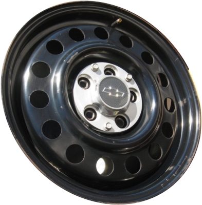 Chevrolet Impala Limited 2014-2016, Impala PPV 2012-2016 powder coat black 17x7.5 steel wheels or rims. Hollander part number STL8098, OEM part number 9598749.
