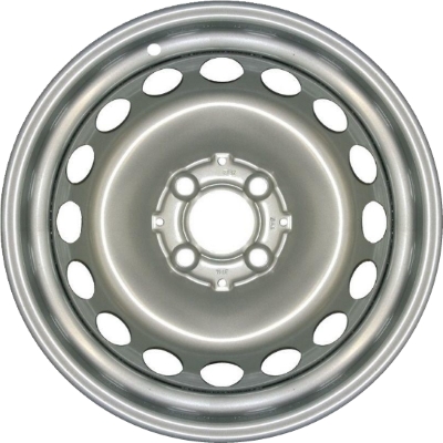 Smart ForTwo 2016-2019 powder coat silver 15x5 steel wheels or rims. Hollander part number STL85462, OEM part number 4534010100.