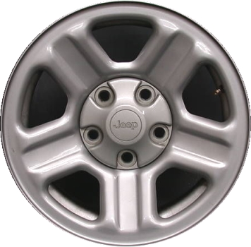 Jeep Wrangler 2007-2017, Wrangler JK 2018 powder coat silver 16x7 steel wheels or rims. Hollander part number STL9072U20, OEM part number Not Yet Known.