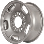 STL8095 Chevrolet Silverado, GMC Sierra 2500, 3500 Wheel/Rim Steel Silver #9597724