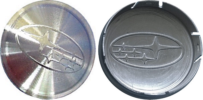 C68760 Subaru Forester, Impreza, Legacy, Outback  OEM Brushed Metal Center Cap