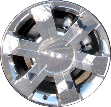GMC Terrain 2010-2015 chrome clad 19x7 aluminum wheels or rims. Hollander part number ALY5510, OEM part number 9597543, 23104859.