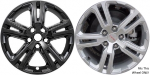 IMP-417BLK GMC Terrain Black Wheel Skins (Hubcaps/Wheelcovers) 17 Inch Set