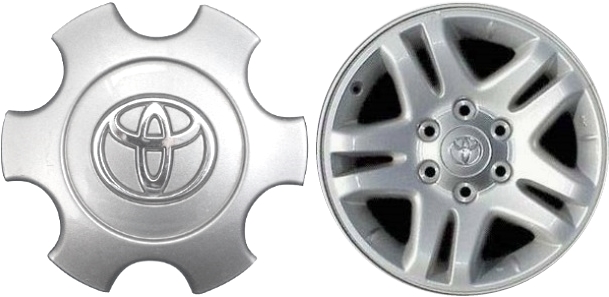 C69440S Toyota Sequoia, Tundra OEM Silver Center Cap #42603-AF020