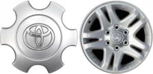 C69440S Toyota Sequoia, Tundra OEM Silver Center Cap #42603-AF020
