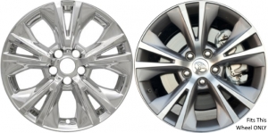 IMP-410X Toyota Highlander Chrome Wheel Skins (Hubcaps/Wheelcovers) 18 Inch Set