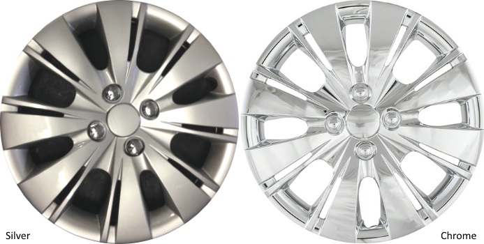 Hub Caps Wheel Covers Set of 4 Universal All Models with Rim 15 " Inch Chrome