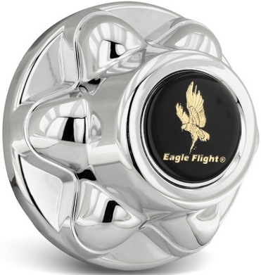 Set of 4, JCQT655 Universal 6 Lug Trailer Axle Hub Covers/Center Caps