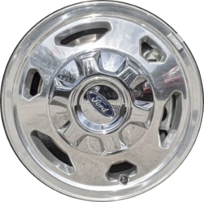 Ford Transit 150 2020-2022, Transit 250 2020-2022, Transit 350 SRW 2020-2022 polished 16x6.5 aluminum wheels or rims. Hollander part number 10284, OEM part number LK4Z-1007-A.