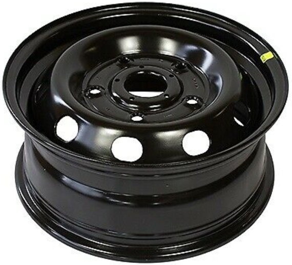 Ford E-Transit 2022-2024, Transit 150-2015-2024, Transit 250-2015-2024, Transit 350 SRW 2015-2024 powder coat black 16x6.5 steel wheels or rims. Hollander part number STL10049U45, OEM part number CK4Z1007B.