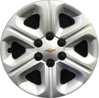Chevrolet Traverse 2009-2017, Plastic 6 Spoke, Single Hubcap or Wheel Cover For 17 Inch Steel Wheels. Hollander Part Number H3284.