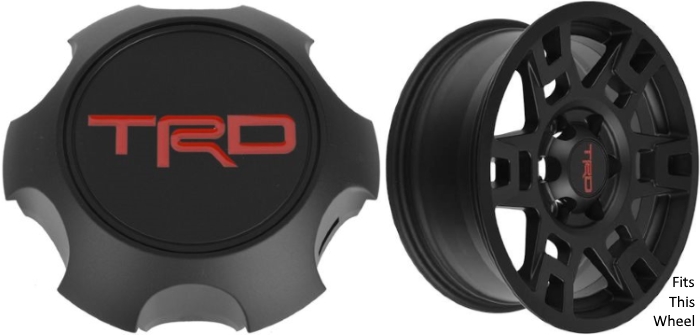 C75167BK Toyota 4Runner, Tacoma OEM Black TRD Center Cap #PTR2035111BK
