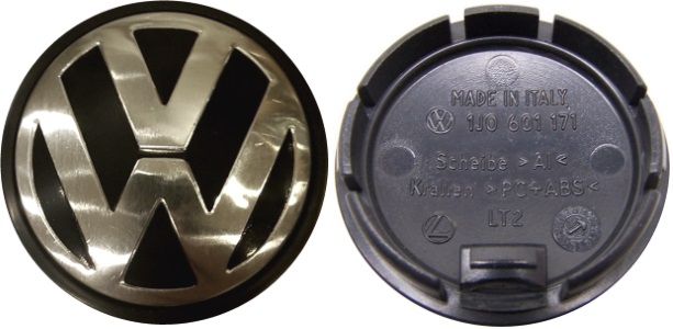 C69781 Volkswagen Beetle, Golf, Jetta Center Cap #1J0601171