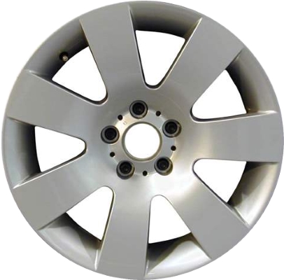 BMW 525i 2004-2007, 528i 2008-2010, 530i 2004-2007, 535i 2008-2010, 545i 2004-2005, 550i 2006-2010 powder coat silver 18x8 aluminum wheels or rims. Hollander part number, OEM part number 36116760616.