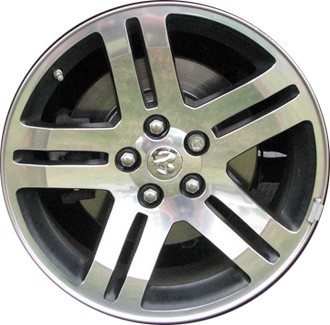 Dodge Charger RWD 2006-2007, Magnum RWD 2005-2007 black polished 18x7.5 aluminum wheels or rims. Hollander part number 2248U45, OEM part number Not Yet Known.