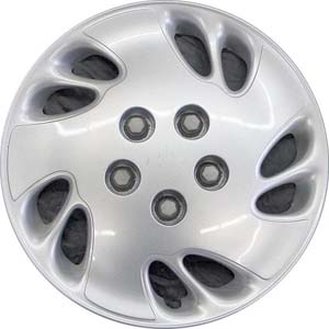 Chevrolet Venture 1997-2005, Plastic 10 Slot, Single Hubcap or Wheel Cover For 15 Inch Steel Wheels. Hollander Part Number H3225.