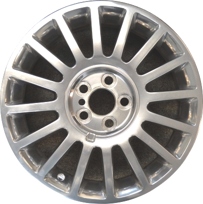 Ford Thunderbird 2004-2005 polished 17x7.5 aluminum wheels or rims. Hollander part number ALY3532U80, OEM part number 4W6Z1007BA.