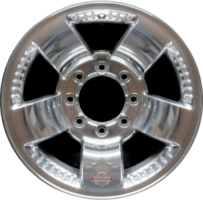 Ford F-250 2004, F-350 SRW 2004 polished 18x8 aluminum wheels or rims. Hollander part number 3551, OEM part number 4C3Z1007AC.