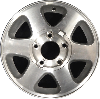 Ford E-150 2004-2006 silver machined 16x7 aluminum wheels or rims. Hollander part number ALY3552, OEM part number Not Yet Known.