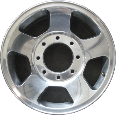 Ford F-250 2005-2007, F-350 SRW 2005-2007 polished 17x7.5 aluminum wheels or rims. Hollander part number 3598, OEM part number 5C3Z1007DA.