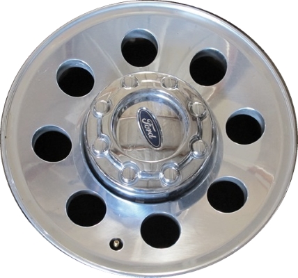 Ford F-250 2005-2007, F-350 SRW 2005-2007 polished 17x7.5 aluminum wheels or rims. Hollander part number 3599, OEM part number 5C3Z1007AA.