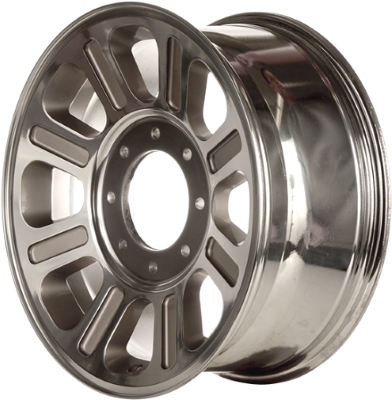 Ford F-250 2005-2010, F-350 SRW 2005-2010 beige polished 18x8 aluminum wheels or rims. Hollander part number 3604, OEM part number 5C3Z1007NA.