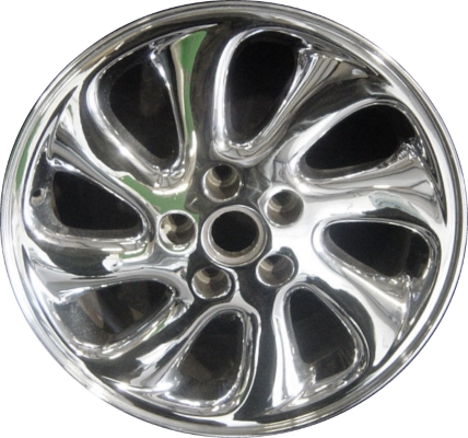 Buick Park Avenue 2003-2005 chrome 17x7.5 aluminum wheels or rims. Hollander part number ALY4046, OEM part number 9594953.