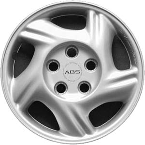 Pontiac Grand Prix 1997-2003, Pontiac Montana 1999-2005, Pontiac Trans Sport 1997-2000, Plastic 5 Spoke, Single Hubcap or Wheel Cover For 15 Inch Steel Wheels. Hollander Part Number H5113.