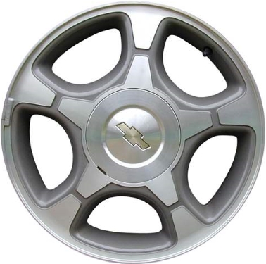 Chevrolet Trailblazer 2004-2009 charcoal machined 17x7 aluminum wheels or rims. Hollander part number ALY5170, OEM part number 9594944.