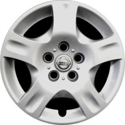Nissan Altima 2002-2004, Plastic 5 Spoke, Single Hubcap or Wheel Cover For 16 Inch Steel Wheels. Hollander Part Number H53066.