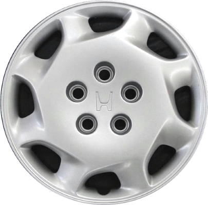 Honda Odyssey 1998, Plastic 8 Slot, Single Hubcap or Wheel Cover For 15 Inch Steel Wheels. Hollander Part Number H55063.