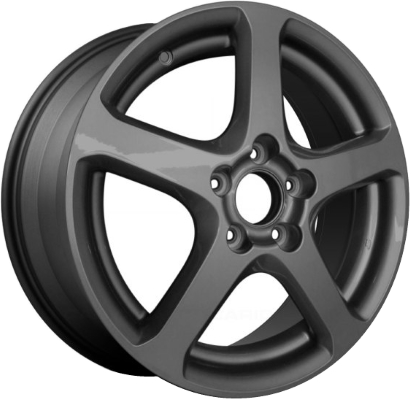 Honda Accord 2004-2005, Civic 2004-2005 powder coat dark charcoal 17x7 aluminum wheels or rims. Hollander part number 63879U30/LC23, OEM part number 08W17SEC201A, 7570906.