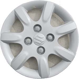 Suzuki Forenza 2004-2005, Suzuki Reno 2005, Plastic 7 Spoke, Single Hubcap or Wheel Cover For 15 Inch Steel Wheels. Hollander Part Number H64514.