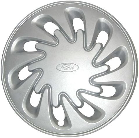Ford Windstar 1998, Plastic 10 Slot, Single Hubcap or Wheel Cover For 15 Inch Steel Wheels. Hollander Part Number H7013.