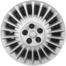 Mercury Sable 2000-2005, Plastic 22 Spoke, Single Hubcap or Wheel Cover For 16 Inch Steel Wheels. Hollander Part Number H7028.