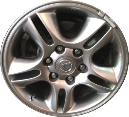 Lexus GX470 2003-2009 powder coat smoked hyper 17x7.5 aluminum wheels or rims. Hollander part number ALY74167U78, OEM part number Not Yet Known.