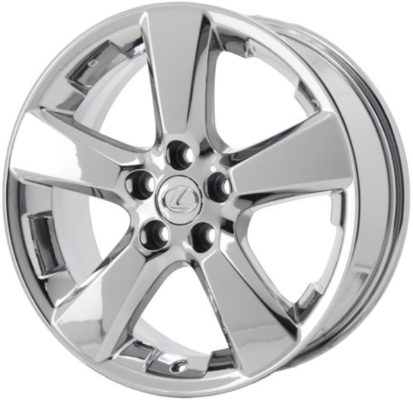 Lexus RX330 2004-2006, RX350 2007-2009 chrome 18x7 aluminum wheels or rims. Hollander part number 74171U85, OEM part number Not Yet Known.