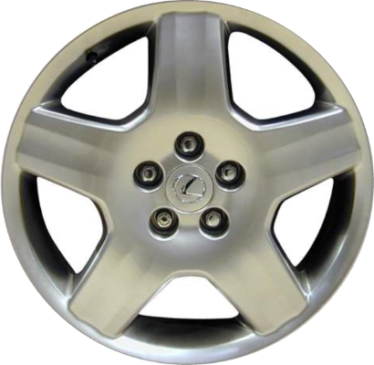 Lexus LS430 2004-2006 powder coat smoked hyper silver 18x7.5 aluminum wheels or rims. Hollander part number ALY74179U78, OEM part number Not Yet Known.