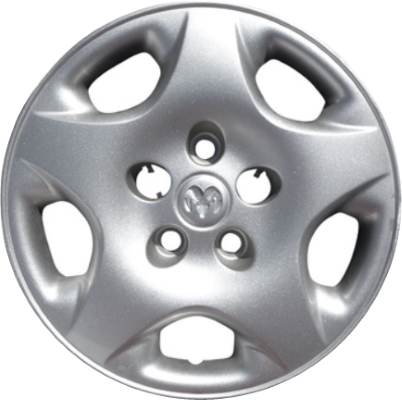Dodge Caravan 2001-2003, Dodge Grand Caravan 2001-2003, Plastic 5 Spoke, Single Hubcap or Wheel Cover For 15 Inch Steel Wheels. Hollander Part Number H8004.
