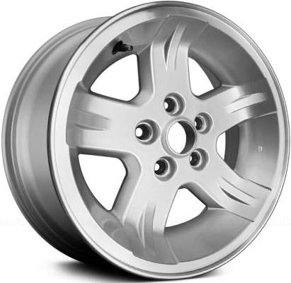 Jeep Wrangler 2003-2006 silver or gold machined 15x8 aluminum wheels or rims. Hollander part number ALY9050U, OEM part number Not Yet Known.