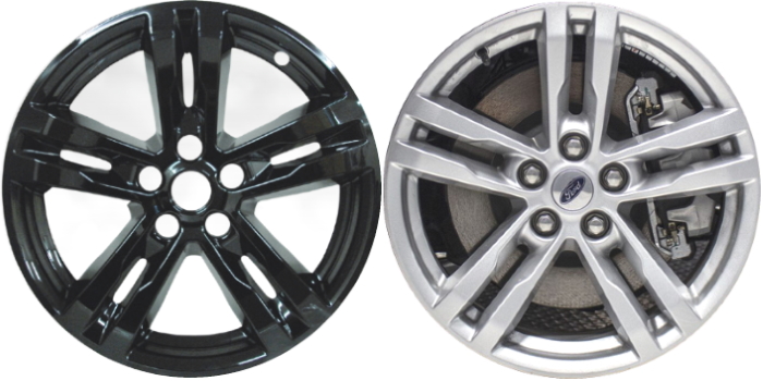 Black Ford Explorer Wheel Skins 18/" 2020-2021 Hubcaps Black Wheel Covers