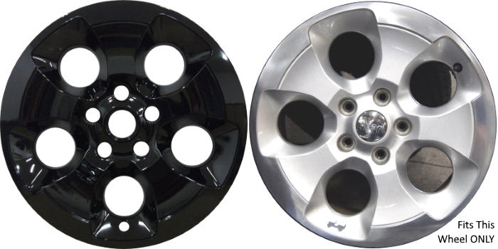 Single IMP-421BLK Jeep Wrangler Black Wheel Skin (Hubcap/Wheelcover) 18 Inch