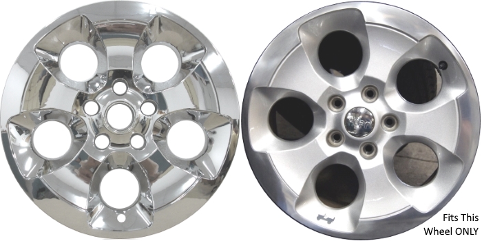 Single IMP-421X/8911PC Jeep Wrangler Chrome Wheel Skin (Hubcap/Wheelcover) 18 Inch