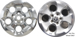 IMP-421X/8911PC Jeep Wrangler Chrome Wheel Skins (Hubcaps/Wheelcovers) 18 Inch Set